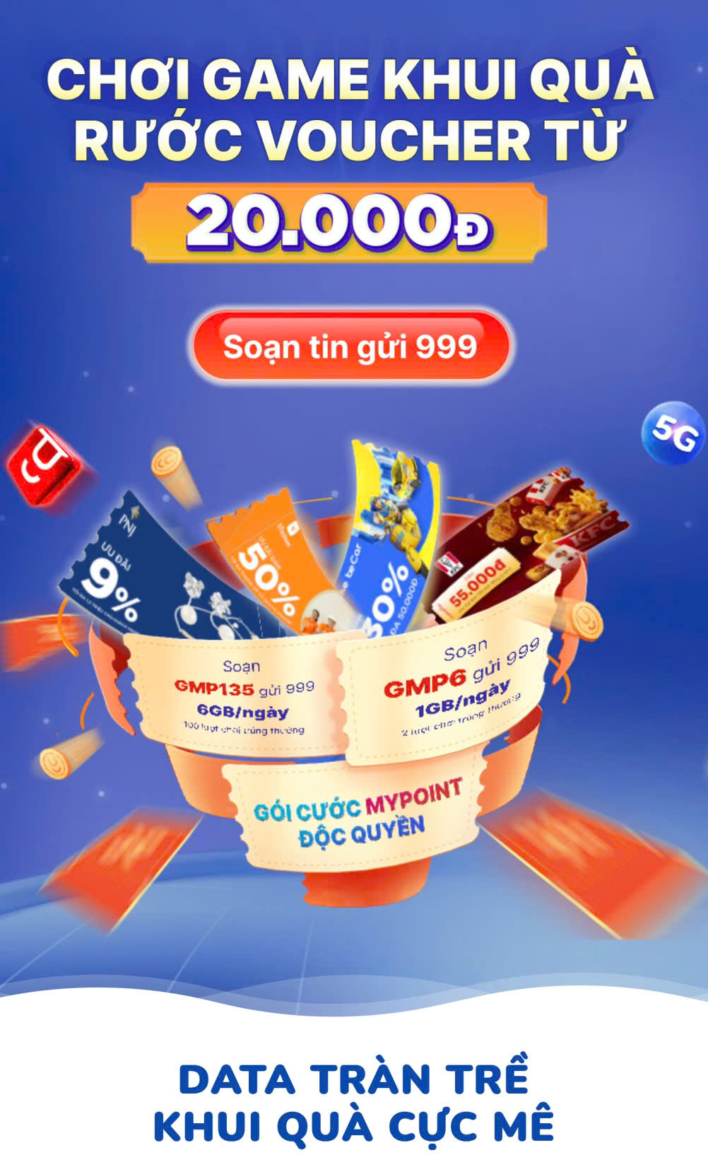 CHƠI GAME KHUI QUÀ, RƯỚC VOUCHER TỪ MY POINT